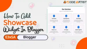 How To Add Showcase Widget In Your Blog